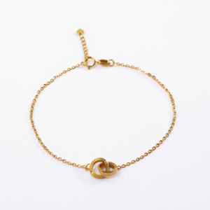 دستبند طلای ظریف مدل ابدیت در گالری شیخ زر