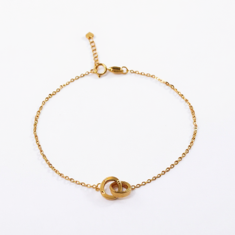 دستبند طلای ظریف مدل ابدیت در گالری شیخ زر