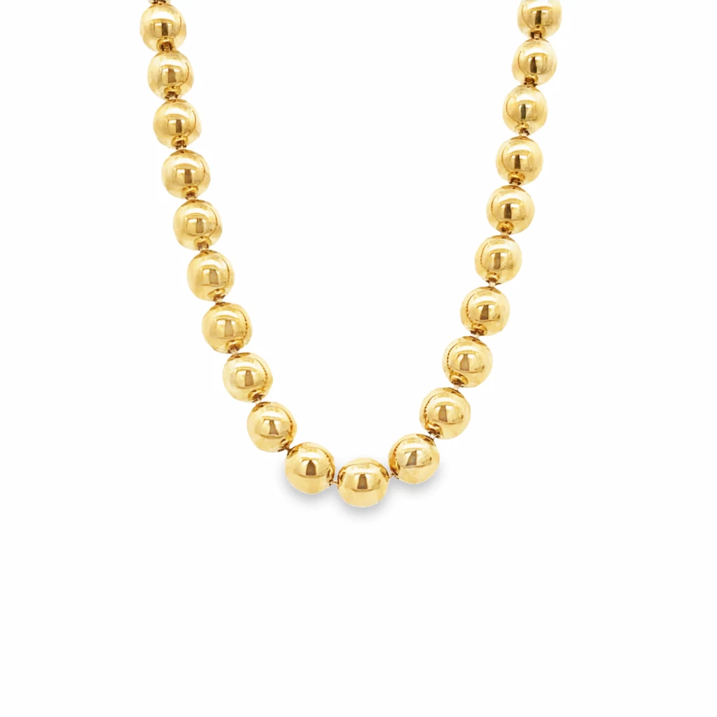 گردنبند طلای توپی_ گالری طلای شیخ زر