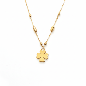 گردنبند طلا طرح شبدر- گالری شیخ زر