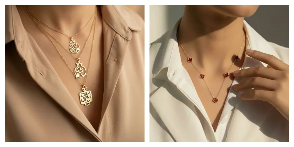 گردنبند طلا برای هدیه شب یلدا- گالری شیخ زر